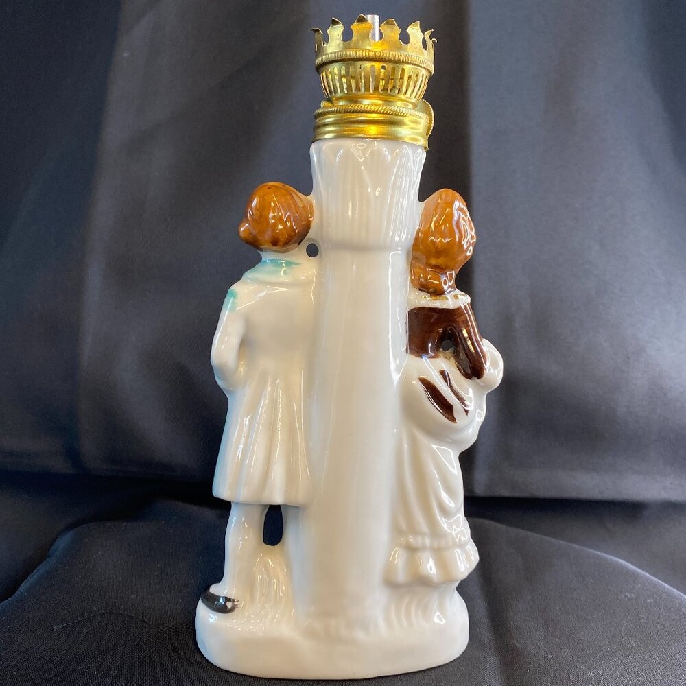 Vintage 1945-1952 Japan Nasco Del Coronado Colonial Porcelain Oil Lamp Base - Picture 2 of 12